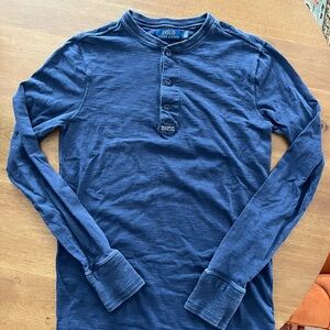 Polo by Ralph Lauren Men's Navy Long Sleeve Henley
